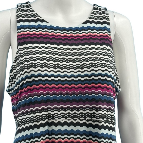 Athleta Modal Nomadic Chevron Santorini Dress Size Large Tall - Picture 2 of 9